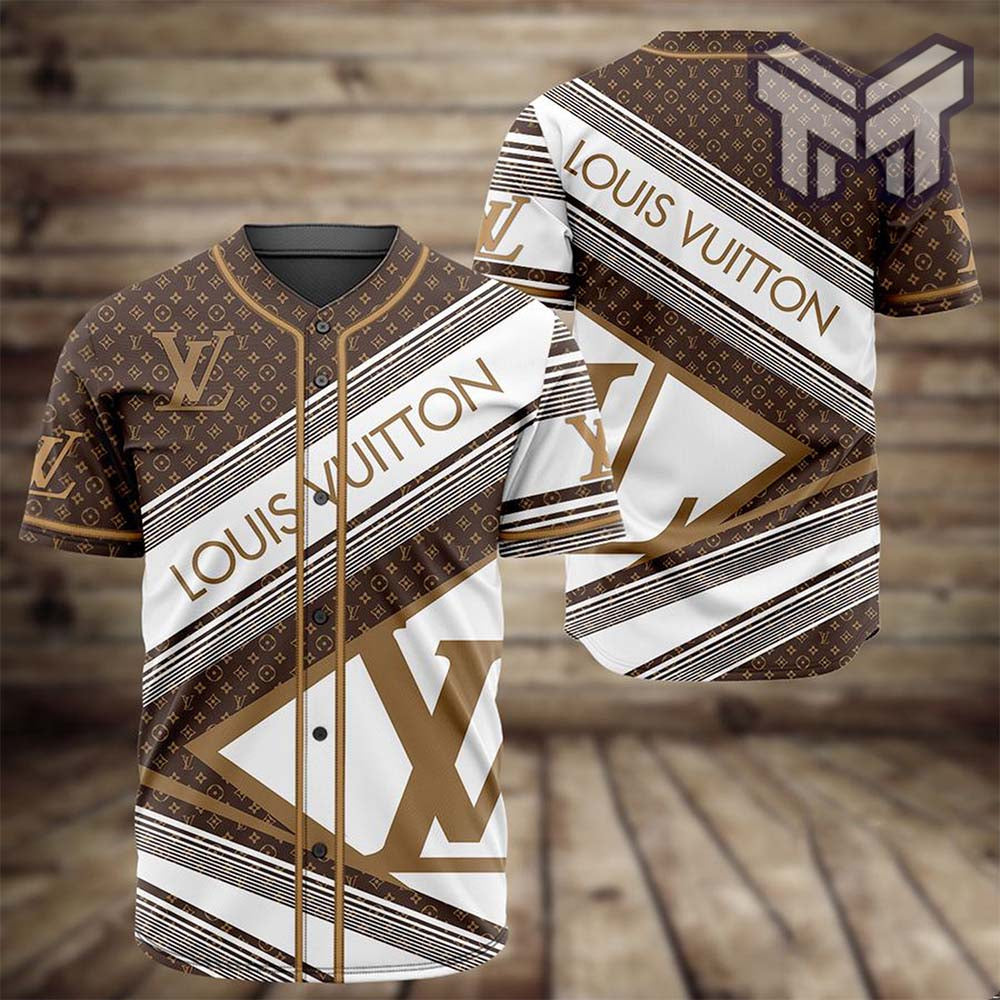 Louis Vuitton Milky Baseball Jersey Shirt Lv Luxury Clothing Clothes Sport For Men Women Hot
