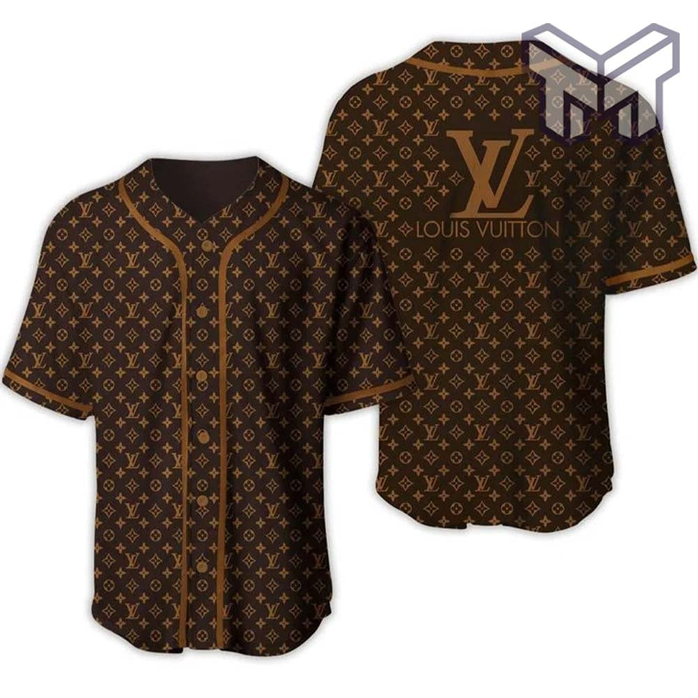 Louis Vuitton Monogram Baseball Jersey Shirt Lv Luxury Clothing Clothes Sport For Men Women Hot